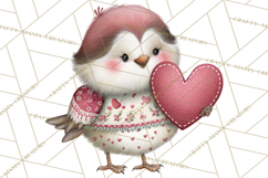 Valentine Clipart PNG, Cute Critters Hearts, Puppies Kittens Product Image 2
