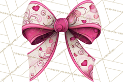 Easter Bow Clipart, Pastel Ribbon Bows, Floral Png Product Image 2