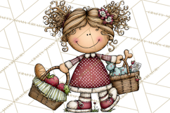Spring Kids Clipart Playing Outdoors, Summer Children Png Product Image 3