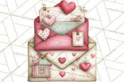 Valentine Clipart PNG, Cute Critters Hearts, Puppies Kittens Product Image 4