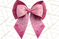 Easter Bow Clipart, Pastel Ribbon Bows, Floral Png Product Image 4