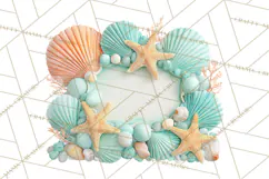 Under the Sea Birthday Party Clipart, Ocean Celebration Png Product Image 5