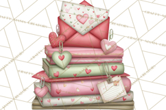 Valentine Clipart PNG, Cute Critters Hearts, Puppies Kittens Product Image 5