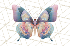 Butterfly Clipart, Dragonfly Clip Art PNG, Pastel Spring Product Image 5