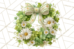Spring Wreath Clipart PNG, Easter Wreath Clip Art Product Image 2