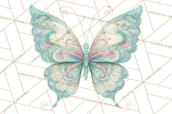 Butterfly Clipart, Dragonfly Clip Art PNG, Pastel Spring Product Image 2