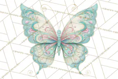Butterfly Clipart, Dragonfly Clip Art PNG, Pastel Spring Product Image 2