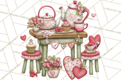Valentine Clipart PNG, Cute Critters Hearts, Puppies Kittens Product Image 2