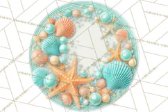 Under the Sea Birthday Party Clipart, Ocean Celebration Png Product Image 2