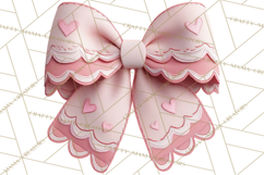 Easter Bow Clipart, Pastel Ribbon Bows, Floral Png Product Image 2