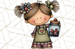 Spring Kids Clipart Playing Outdoors, Summer Children Png Product Image 2