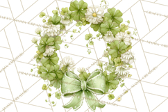 Spring Wreath Clipart PNG, Easter Wreath Clip Art Product Image 3