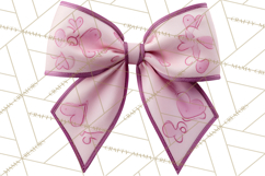 Easter Bow Clipart, Pastel Ribbon Bows, Floral Png Product Image 4