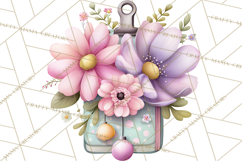 Pretty Stationery Clipart, Pastel Office Supplies Png Product Image 4