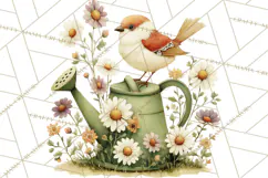Vintage Garden Animals Clipart, Ducklings Bunnies Lambs Product Image 3