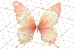 Butterfly Clipart, Dragonfly Clip Art PNG, Pastel Spring Product Image 2