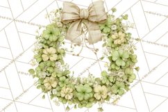 Spring Wreath Clipart PNG, Easter Wreath Clip Art Product Image 2