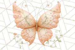 Butterfly Clipart, Dragonfly Clip Art PNG, Pastel Spring Product Image 3