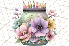 Pretty Stationery Clipart, Pastel Office Supplies Png Product Image 3