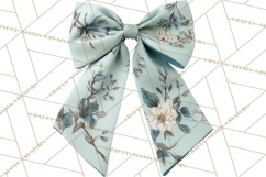 Easter Bow Clipart, Pastel Ribbon Bows, Floral Png Product Image 3
