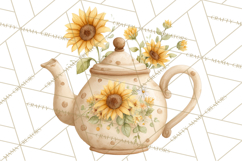 Farmhouse Sunflower Kitchen Clipart, Sunflower Kitchen Png Product Image 5