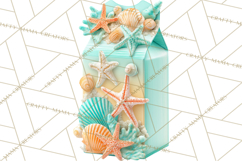 Under the Sea Birthday Party Clipart, Ocean Celebration Png Product Image 5