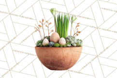 Early Spring Garden Cottagecore PNG, Seedling Terracotta Product Image 5