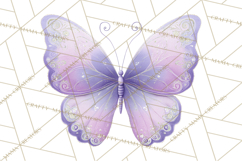 Butterfly Clipart, Dragonfly Clip Art PNG, Pastel Spring Product Image 2