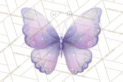 Butterfly Clipart, Dragonfly Clip Art PNG, Pastel Spring Product Image 2