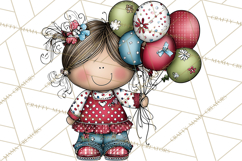 Spring Kids Clipart Playing Outdoors, Summer Children Png Product Image 2