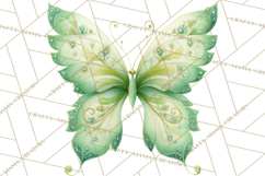 Butterfly Clipart, Dragonfly Clip Art PNG, Pastel Spring Product Image 3