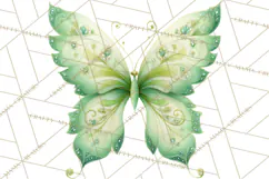 Butterfly Clipart, Dragonfly Clip Art PNG, Pastel Spring Product Image 3