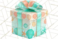 Under the Sea Birthday Party Clipart, Ocean Celebration Png Product Image 3