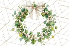 Spring Wreath Clipart PNG, Easter Wreath Clip Art Product Image 4