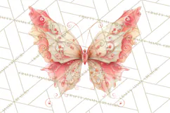 Butterfly Clipart, Dragonfly Clip Art PNG, Pastel Spring Product Image 4