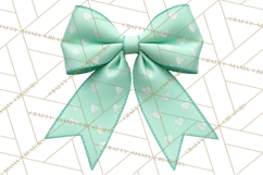 Easter Bow Clipart, Pastel Ribbon Bows, Floral Png Product Image 5