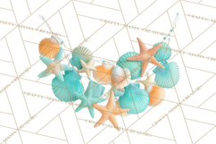 Under the Sea Birthday Party Clipart, Ocean Celebration Png Product Image 5