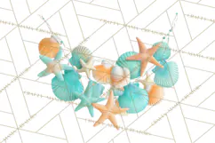 Under the Sea Birthday Party Clipart, Ocean Celebration Png Product Image 5