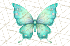 Butterfly Clipart, Dragonfly Clip Art PNG, Pastel Spring Product Image 2