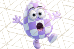 Cute Easter Egg Characters PNG, Adorable Spring Egg Clipart Product Image 4