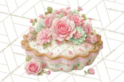 Sweet Treats Bakery Clipart, Pastel Dessert Clip Art Png Product Image 4