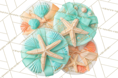 Under the Sea Birthday Party Clipart, Ocean Celebration Png Product Image 3