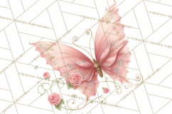 Butterfly Clipart, Dragonfly Clip Art PNG, Pastel Spring Product Image 3