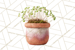 Early Spring Garden Cottagecore PNG, Seedling Terracotta Product Image 3