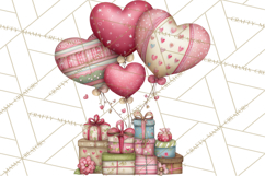 Valentine Clipart PNG, Cute Critters Hearts, Puppies Kittens Product Image 4