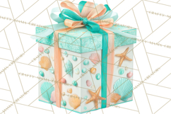 Under the Sea Birthday Party Clipart, Ocean Celebration Png Product Image 4