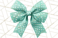 Easter Bow Clipart, Pastel Ribbon Bows, Floral Png Product Image 4