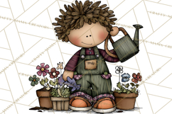 Spring Kids Clipart Playing Outdoors, Summer Children Png Product Image 5