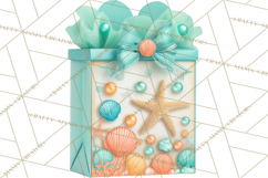 Under the Sea Birthday Party Clipart, Ocean Celebration Png Product Image 5