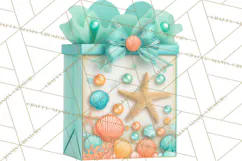 Under the Sea Birthday Party Clipart, Ocean Celebration Png Product Image 5